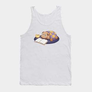 Guinea Pig Reading A Book Tank Top